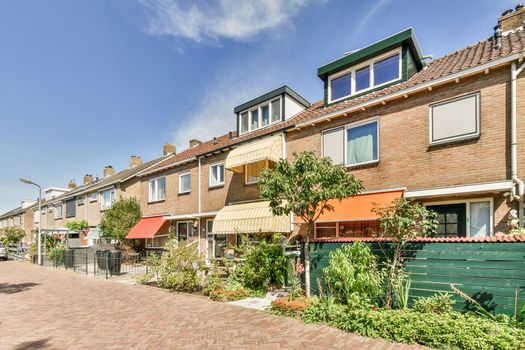 View of street near building with beauty of vegetation outside