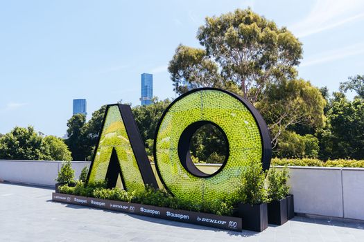 MELBOURNE, AUSTRALIA - JANUARY 13: Atmosphere and venue shots ahead of the 2023 Australian Open at Melbourne Park on January 13, 2023 in Melbourne, Australia.