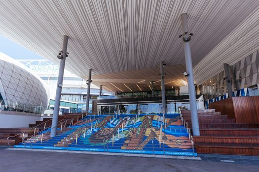 MELBOURNE, AUSTRALIA - JANUARY 13: Atmosphere and venue shots ahead of the 2023 Australian Open at Melbourne Park on January 13, 2023 in Melbourne, Australia.