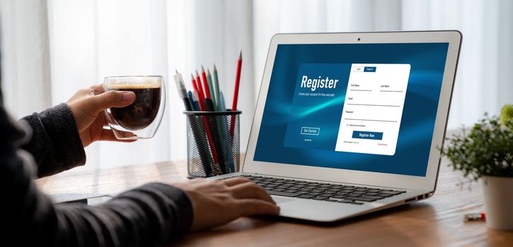 Online registration form for modish form filling on the internet website