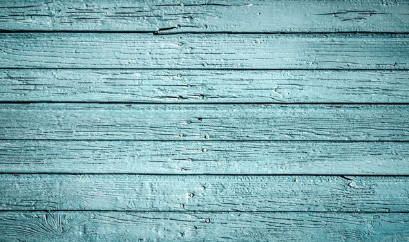 Blue wooden vintage background — Aged wooden board.