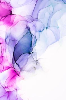 Marble ink abstract art from exquisite original painting for abstract background . Painting was painted on high quality paper texture to create smooth marble background pattern of ombre alcohol ink .