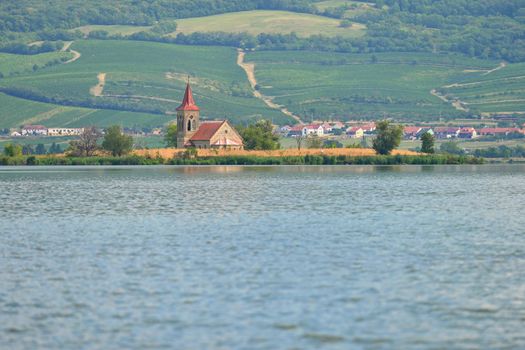 South Moravia - Palava - wine region in the Czech Republic. Church of St. Linhart - Pasohlavky.