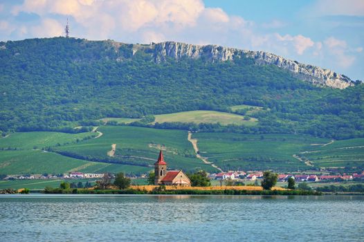 South Moravia - Palava - wine region in the Czech Republic. Church of St. Linhart - Pasohlavky.