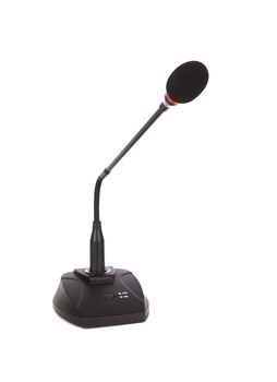 Meeting microphone isolated on a white background