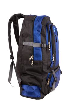 Big backpack for travel isolate on a white background