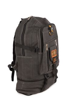 Big backpack for travel isolate on a white background