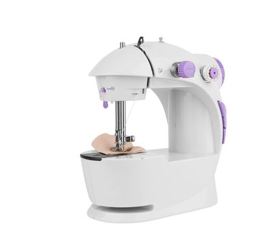 Sewing machine isolated on a white background