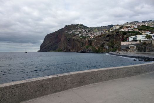 View of the coast of the island in the Atlantic Ocean