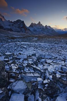 tombstone mountain landscape in yukon