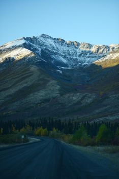 tombstone mountain landscape in yukon