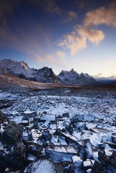 tombstone mountain landscape in yukon