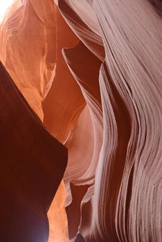 Sandstone wall in Lower Antelope Canyon, Arizona