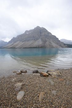 bow lake in canadian rockies