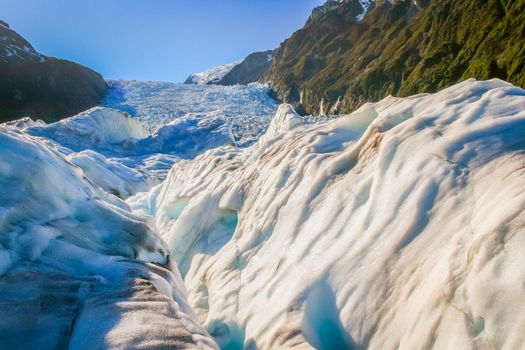 Franz Josef Glacier in Southern Alps, Westland, New Zealand South Island