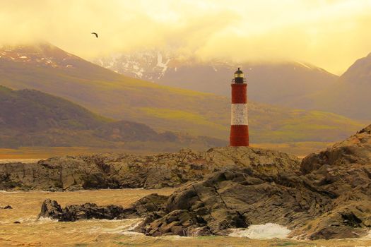 Lighthouse of the end of the world, Ushuaia, Argentina, South America