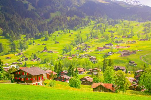 Grindelwald is a village in the Interlaken district in the canton of Berne in Switzerland