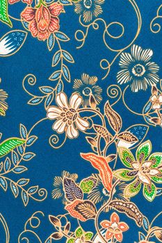 Batik sarong pattern background in Thailand, traditional batik sarong in Asian.