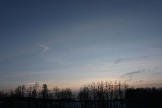 Sunset sky for background. amazing panoramic sunrise or sunset sky. sky scene.