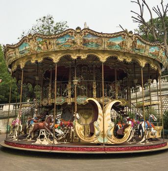 carousel in paris france. High quality photo