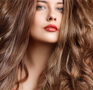 Hairstyle, beauty and hair care, beautiful woman with long natural brown hair, glamour portrait for hair salon and haircare brand