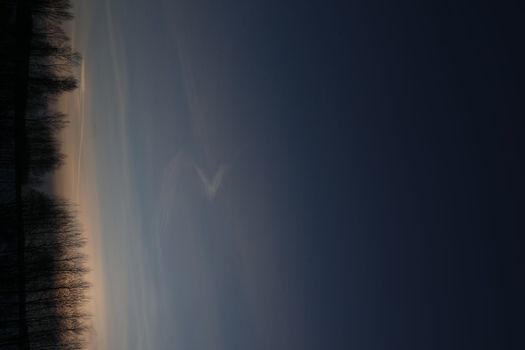 Sunset sky for background. amazing panoramic sunrise or sunset sky. sky scene.