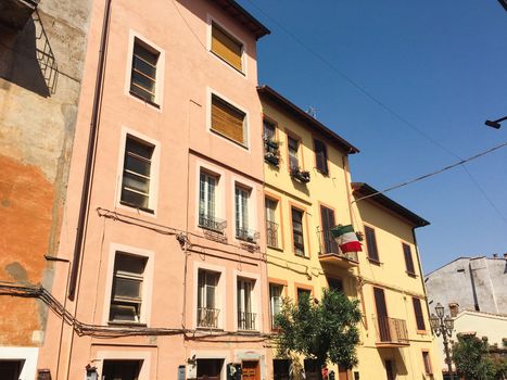 Buildings in the city streets of rome italy. High quality photo