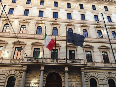 Buildings in the city streets of rome italy. High quality photo