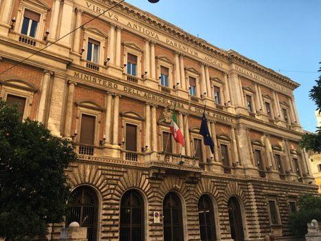 Buildings in the city streets of rome italy. High quality photo