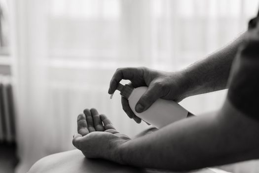 Young fat woman getting massage treatment in a day spa cabinet.