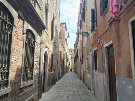 Views of the city river canals in Venice Italy in summer of europe. High quality photo