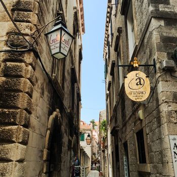 Views over the city of Dubrovnik Croatia in a european summer in game of thrones territory. High quality photo