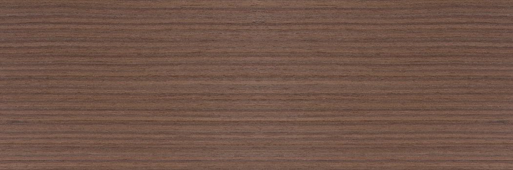 Dark brown walnut wood texture, natural wood pattern for making furniture, parquet or doors. Top view of natural veneer
