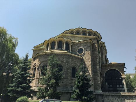 Downtown Sophia Bulgaria city tourism views of the town. High quality photo