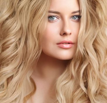 Hairstyle, beauty and hair care, beautiful blonde woman with long blond hair, glamour portrait for hair salon and haircare brand