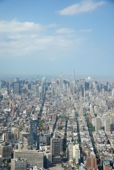 a view of new york downtown as seen from one world trade center observatory deck