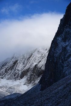 tombstone mountain landscape in yukon