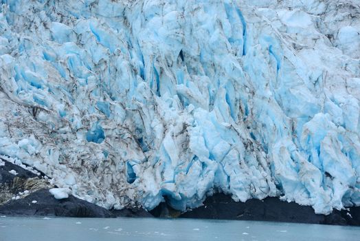 blue alaska tidewater glacier
