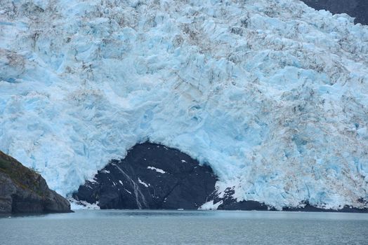 blue alaska tidewater glacier
