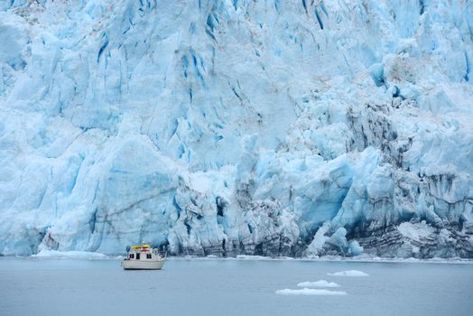 blue alaska tidewater glacier
