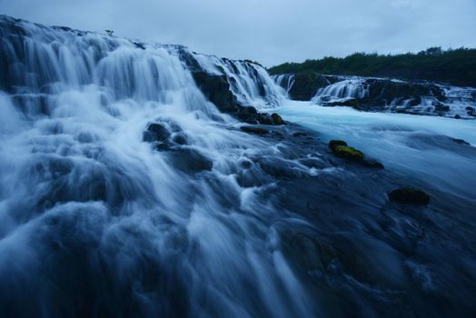 Bruarfoss waterfall in Golden Circle, Iceland