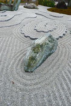 japanese rock garden in a temple in kyoto