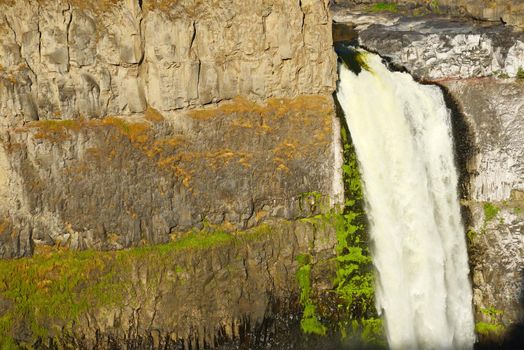 palouse falls in eastern washington in late afternoon