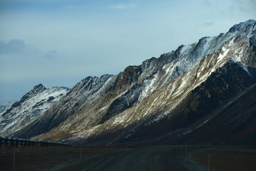 snow mountain in northern alaska