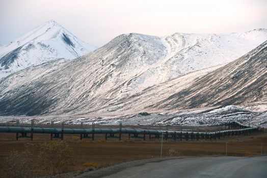 dalton highway in alaska at north slope