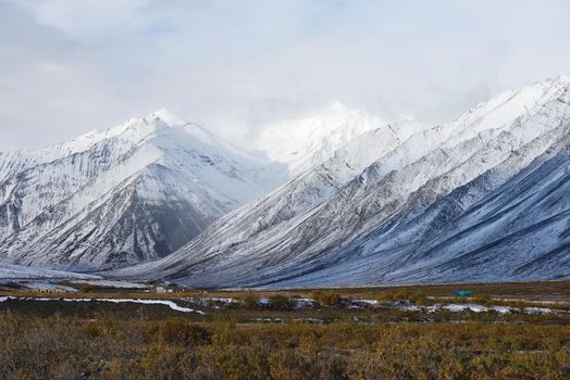 snow mountain in northern alaska