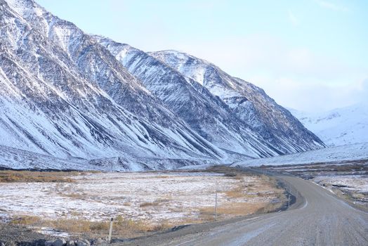 dalton highway in alaska at north slope