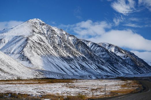 dalton highway in alaska at north slope