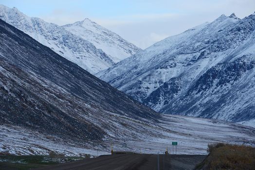 snow mountain in northern alaska