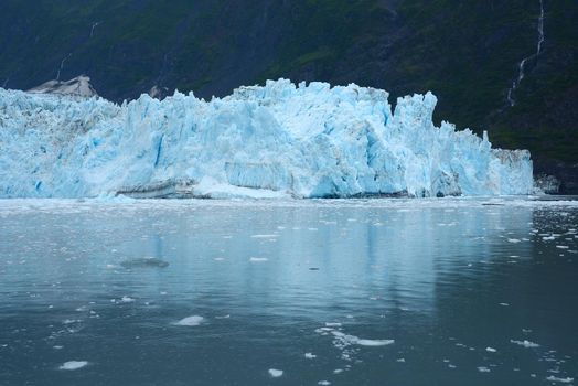 blue alaska tidewater glacier
